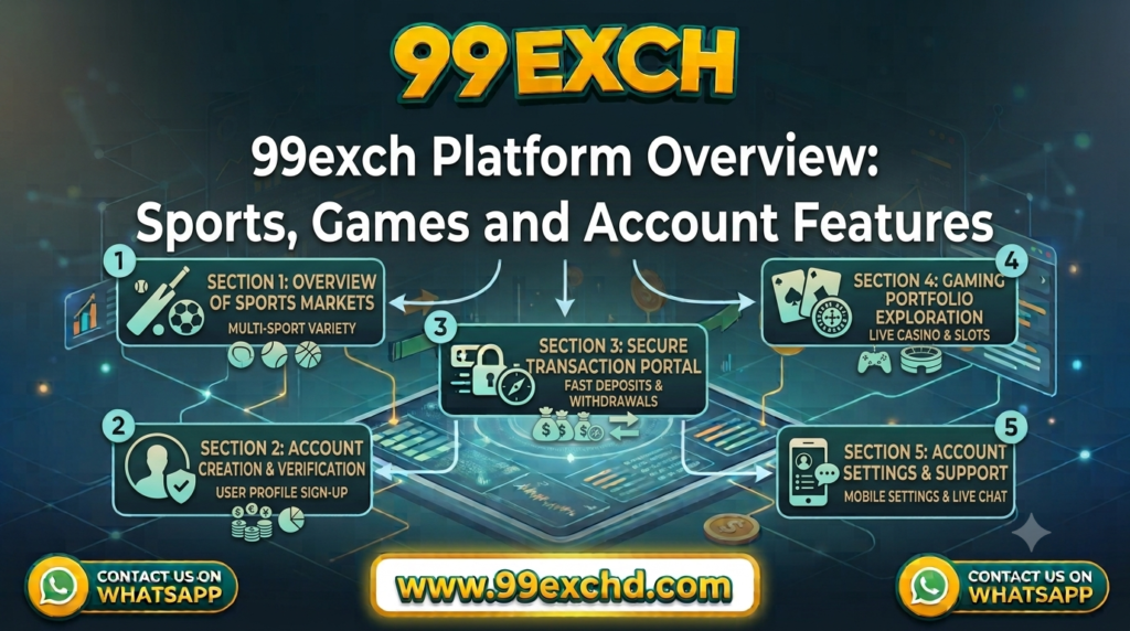 99exch platform overview showing sports, games, account features, navigation, user experience, and essential information for new users.