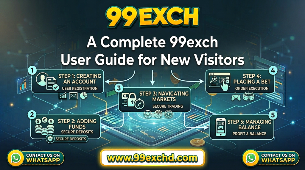 A complete 99exch user guide showing platform navigation, main sections, user experience, access basics, and essential information for new visitors.