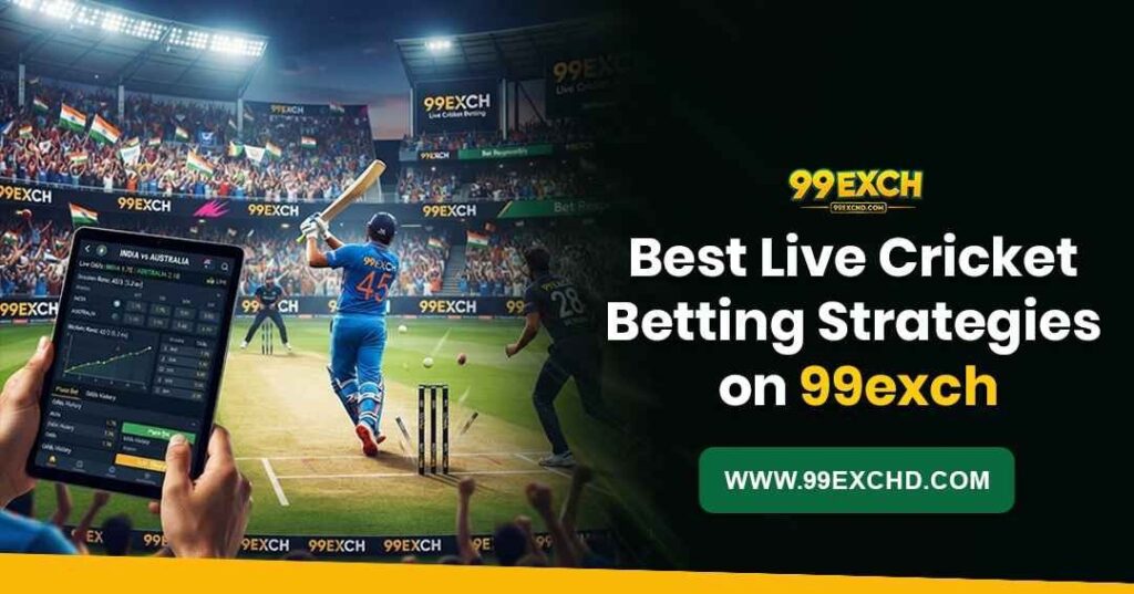 99exch live cricket betting strategy guide showing odds movement, match analysis, back and lay markets and risk management.